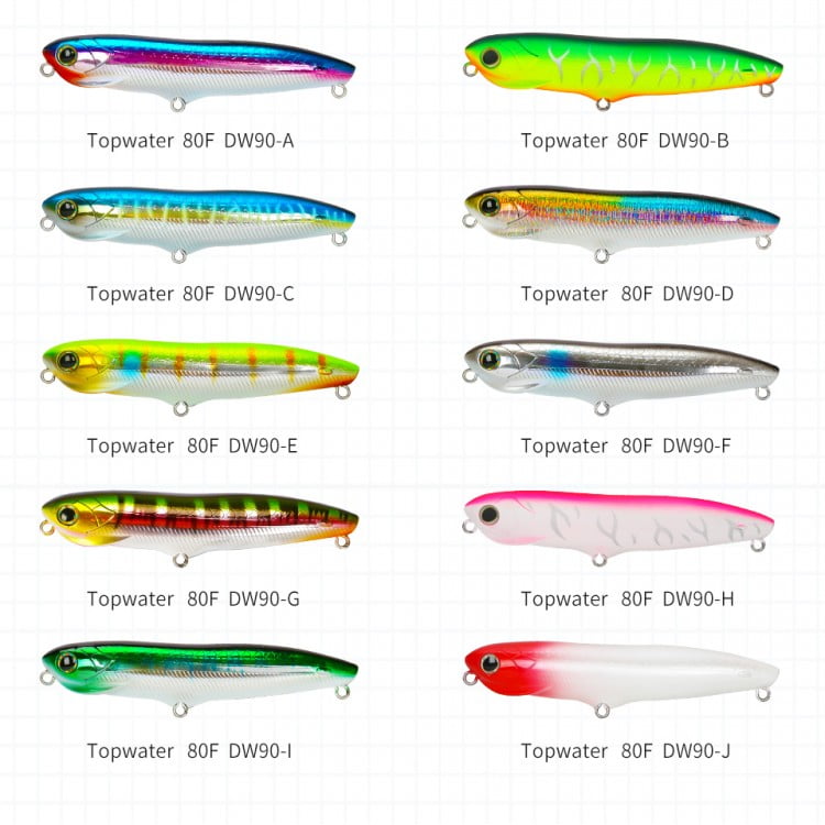 TSURINOYA 80F Top Water Pencil DW90 80mm 7.5g Floating Pencil - Image 5