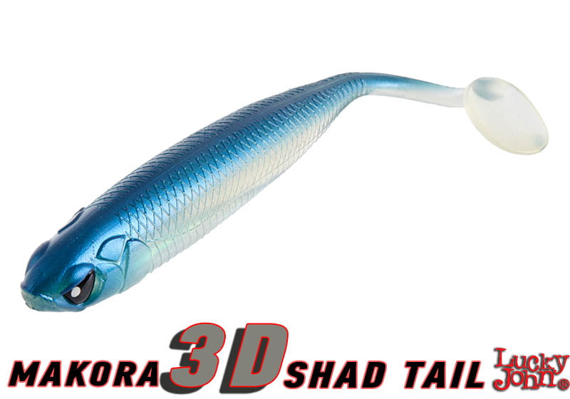 Lucky John 3D MAKORA SHAD TAIL 4″ / 10cm - bg