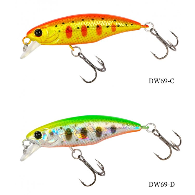 TSURINOYA Fishing Lure DW69 Sinking Minnow Hard Bait 48S 48mm 3.3g - Image 3