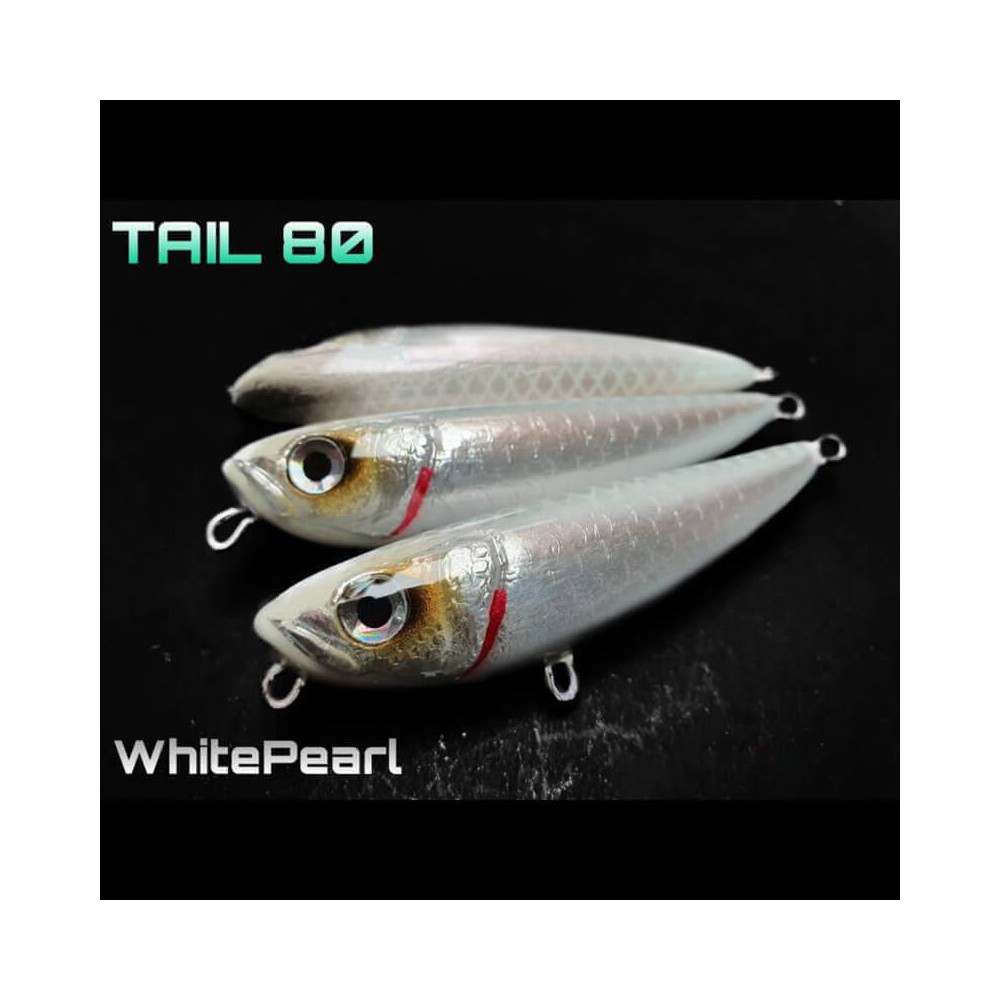 ALET SPINNING - TAIL 80 8CM / 11G -WHITE PEARL - Image 2