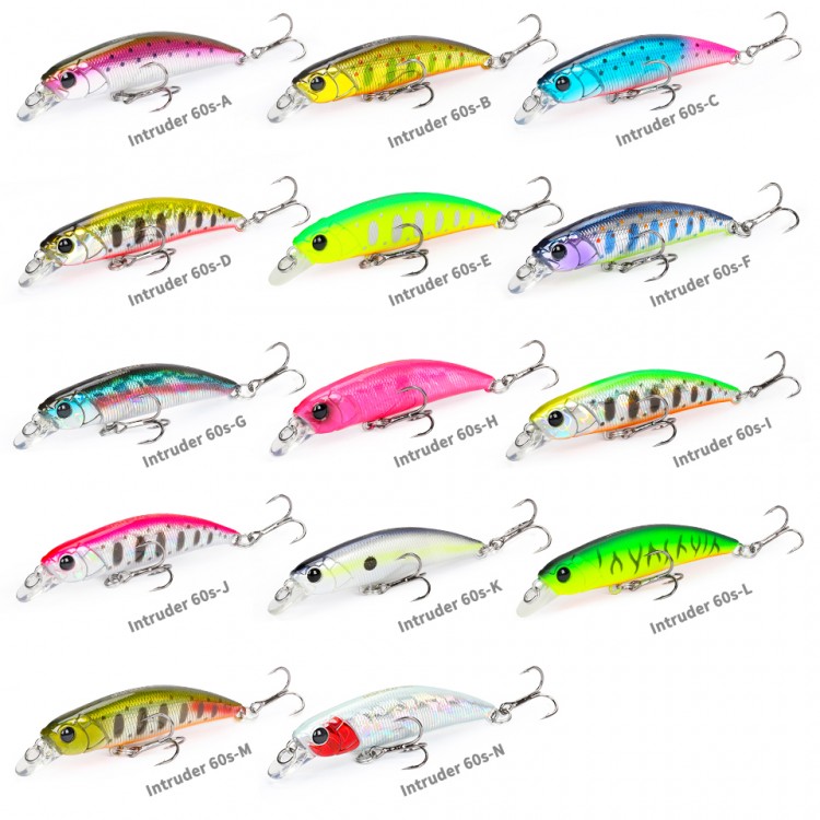 TSURINOYA INTRUDER 60S Sinking Minnow 6.5g - Image 4