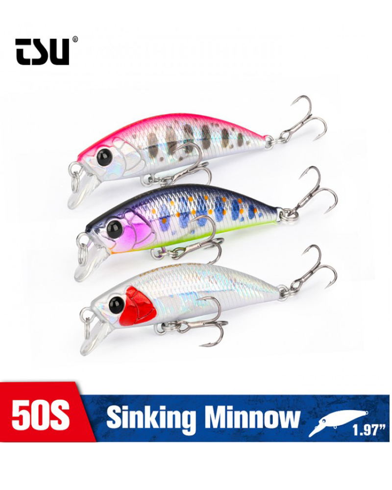 TSURINOYA INTRUDER 50S 5g Sinking Minnow - bg