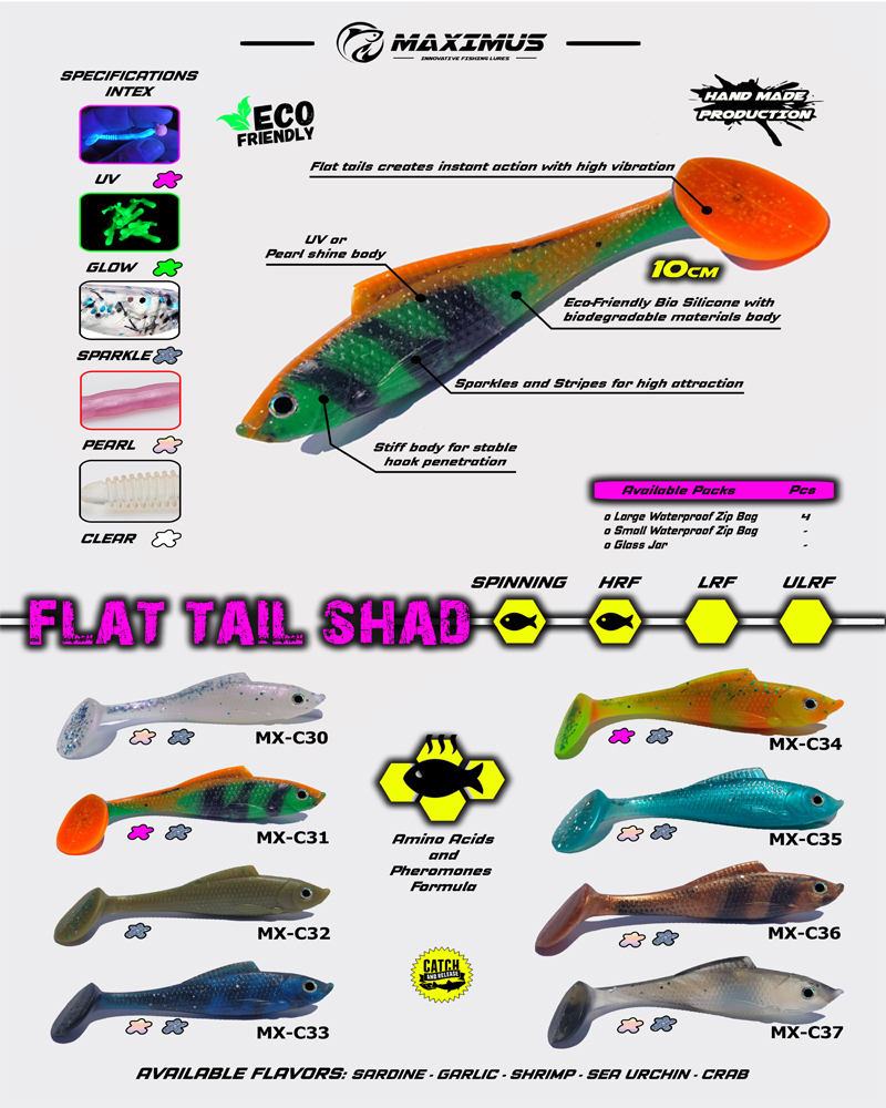 MAXIMUS FLAT TAIL SHAD - bg