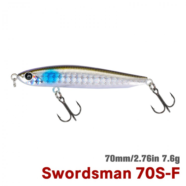 TSURINOYA 70S Sinking Pencil SWORDSMAN 70mm 7.6g - Image 2