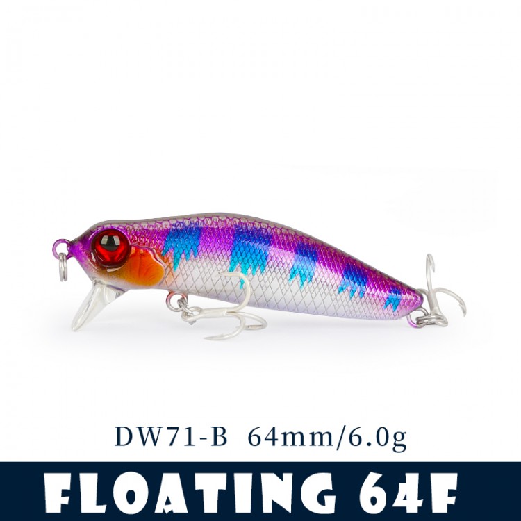 TSURINOYA DW71 Floating Fishing Lure Minnow 64F 64mm 6g - Image 2