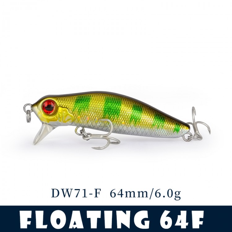 TSURINOYA DW71 Floating Fishing Lure Minnow 64F 64mm 6g - Image 3