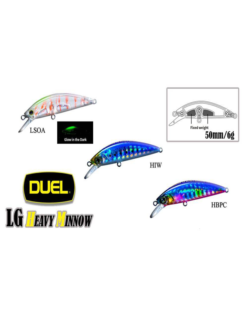 DUEL HARDCORE LG Heavy Minnow 50mm – 6gr - bg