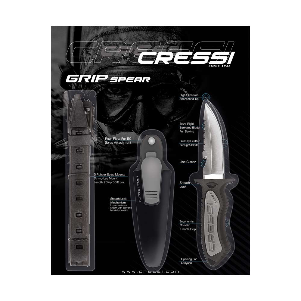 Cressi Grip Small Spearfishing Knife - Μαχαίρι Κατάδυσης - Image 3