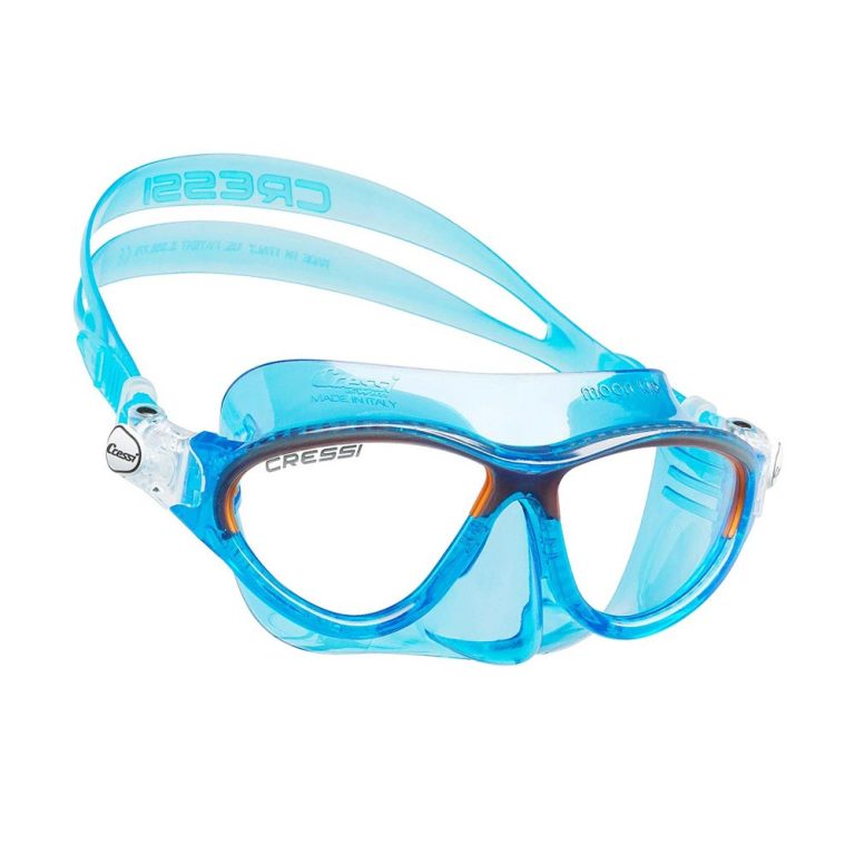 Cressi Moon Kid Silicone Mask Blue/Frame Orange - Μάσκα