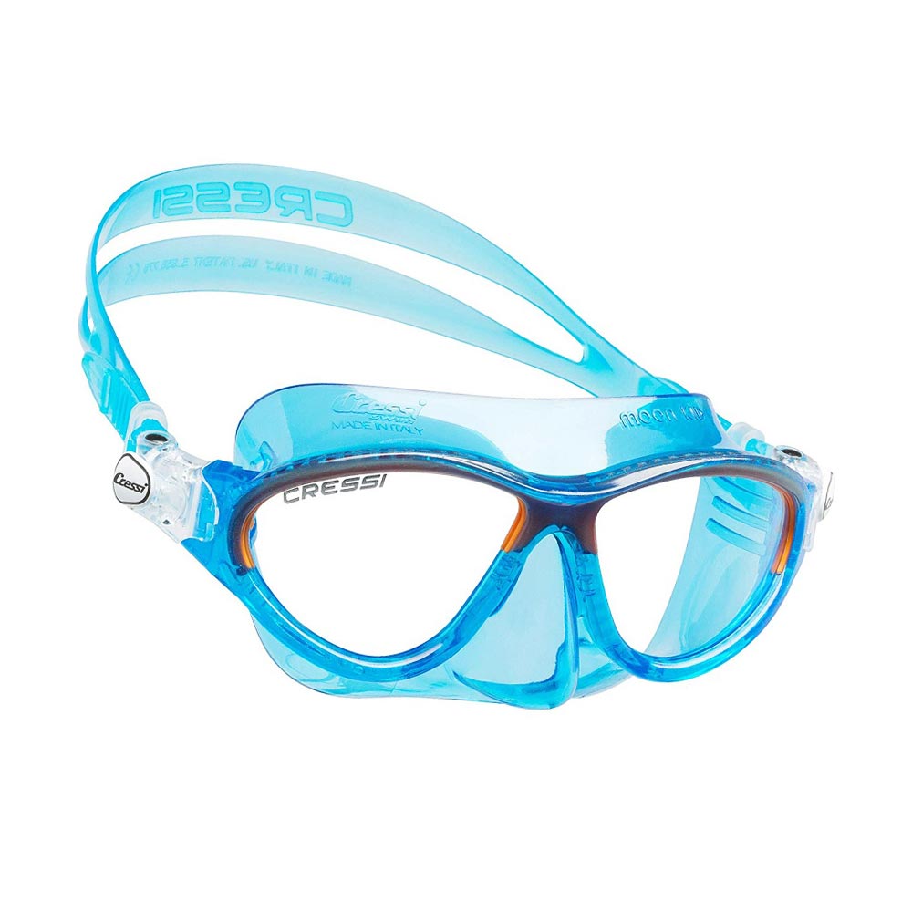 Cressi Moon Kid Silicone Mask Blue/Frame Orange – Μάσκα - bg