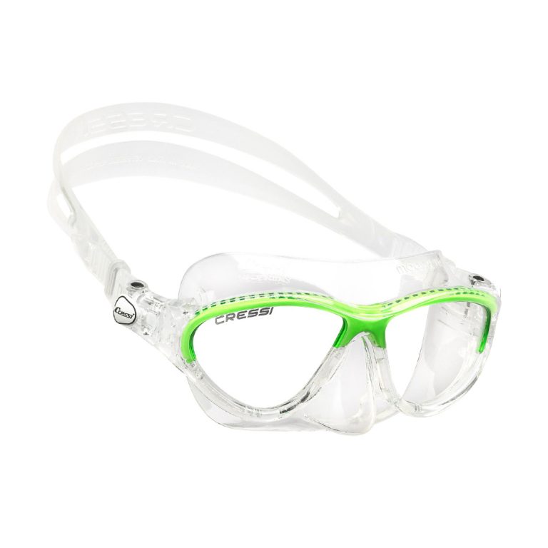 Cressi Moon Kid Silicone Mask Clear/Frame Lime - Μάσκα