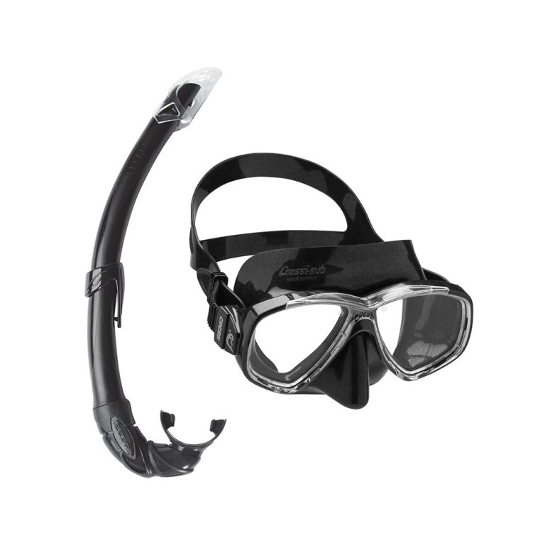 Cressi Set Perla Silicone Mask + Mexico Snorkel Black - Μάσκα & Αναπνευστήρας