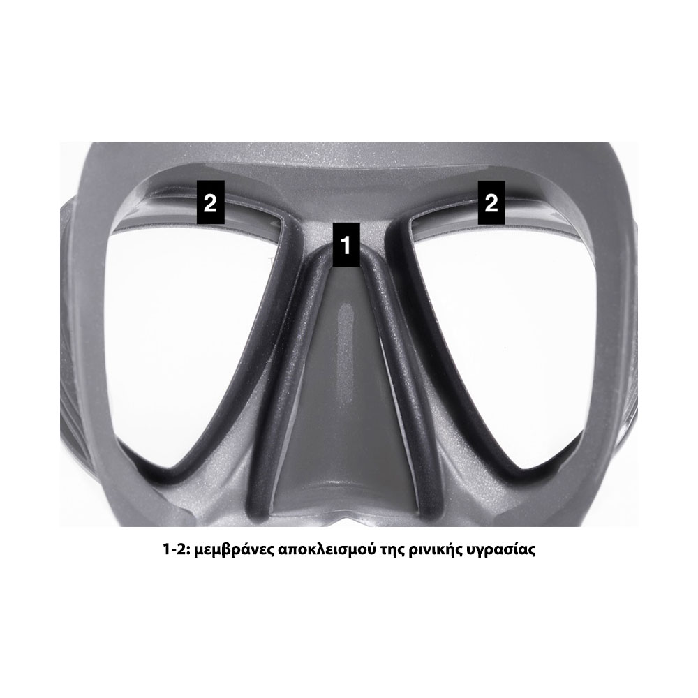 Cressi Quantum Silicone Mask Blue Metal - Μάσκα - Image 2