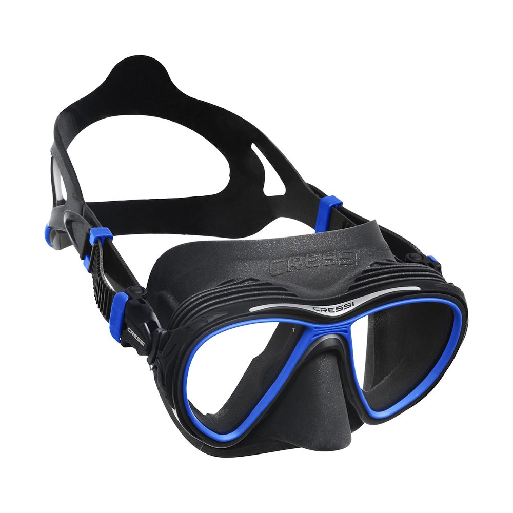 Cressi Quantum Silicone Mask Black/Frame Blue – Μάσκα - bg