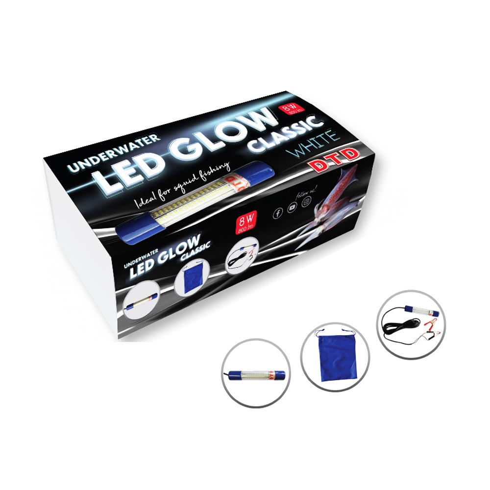 DTD Led Glow Underwater Classic White – Λάμπα για καλαμάρια - bg
