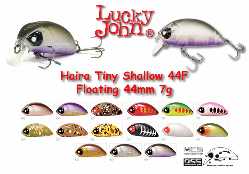 Lucky John Haira Tiny Shallow Pilot 44F – Floating Minnow 7g για LRF & Light Spinning - Image 2