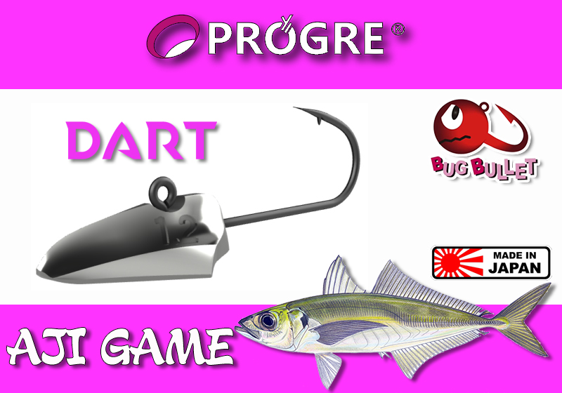 Progre Bug Bullet Dart jighead - bg