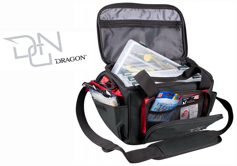 Dragon DGN Τσάντα Spinning με θήκες πλαστικές 33x25x21cm - bg