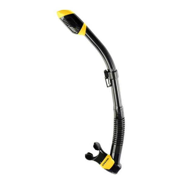 Cressi Dry Snorkel Black/Yellow - Αναπνευστήρας