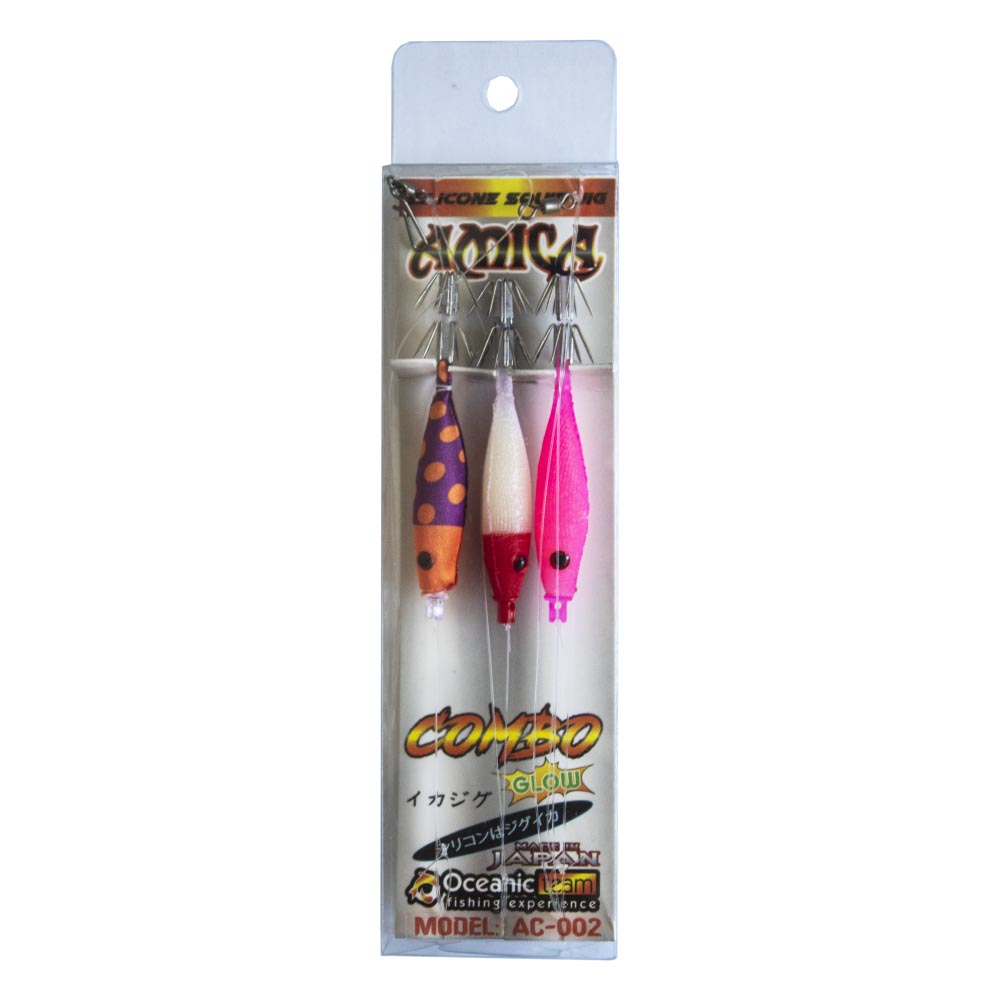 Oceanic Team Amica Combo 75mm – Έτοιμη Αρματωσιά με 3 Καλαμαριέρες - bg