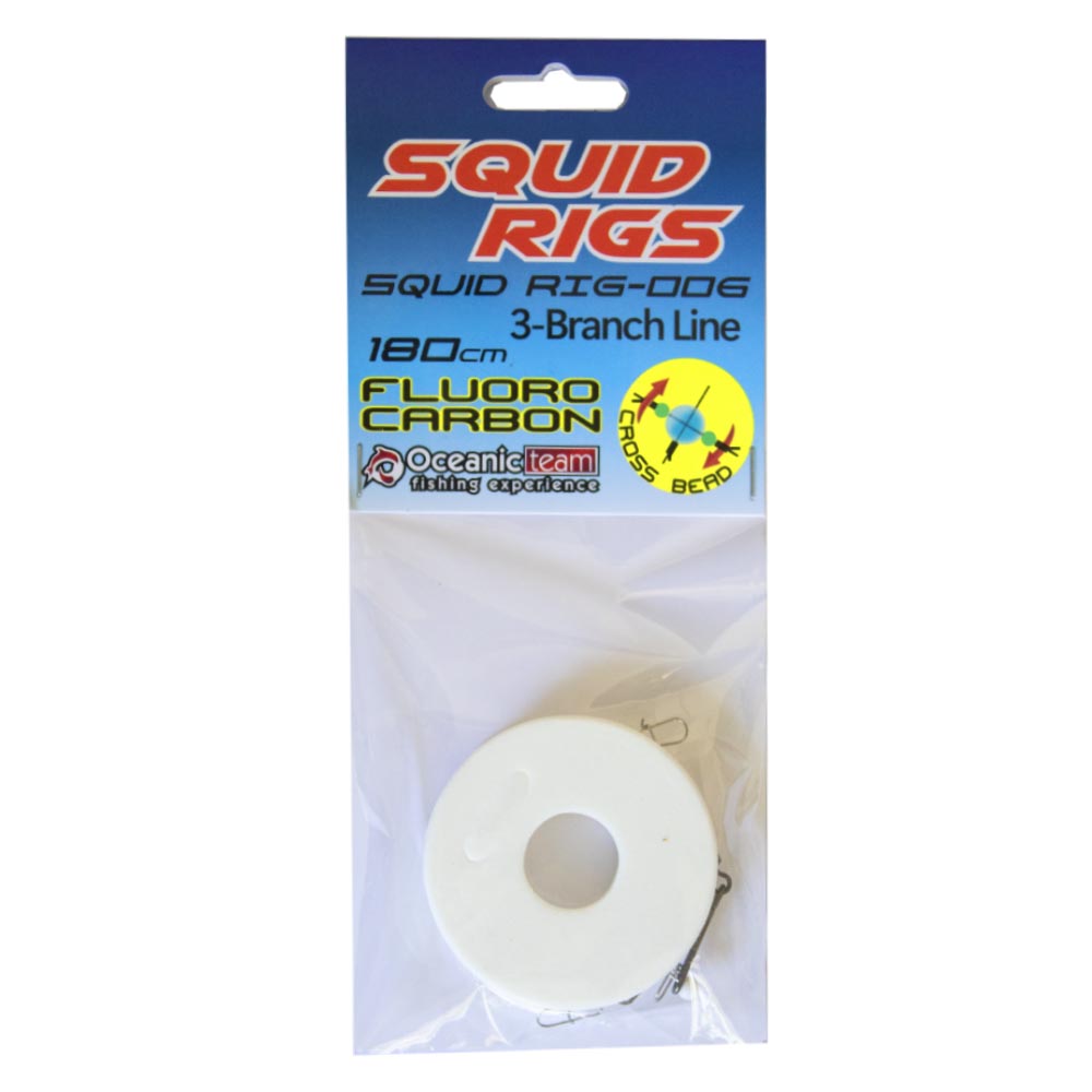 Oceanic Team Amica Squid Rig 3pcs - Έτοιμη Αρματωσιά για Καλαμαριέρες 3pcs