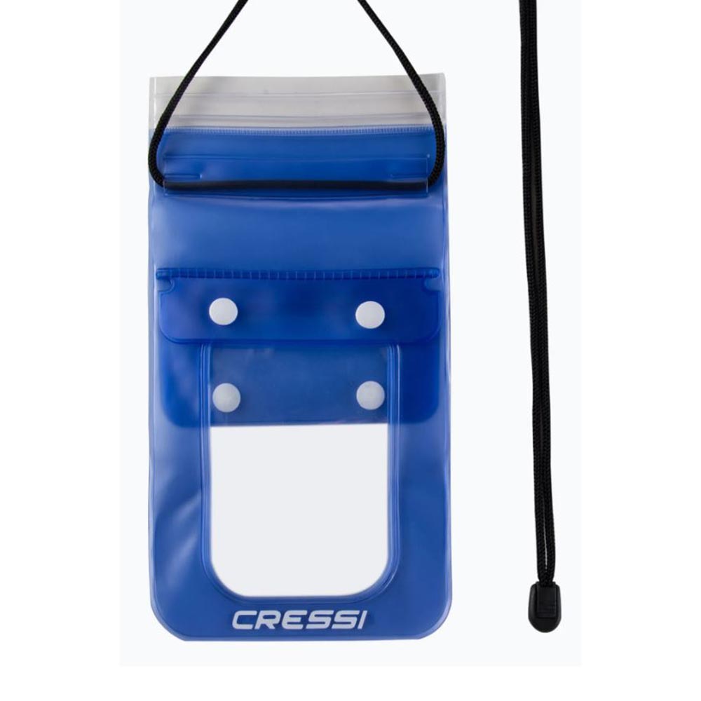 Cressi Waterproof Phone Case Blue – Αδιάβροχη Θήκη Κινητού 13×16 - bg