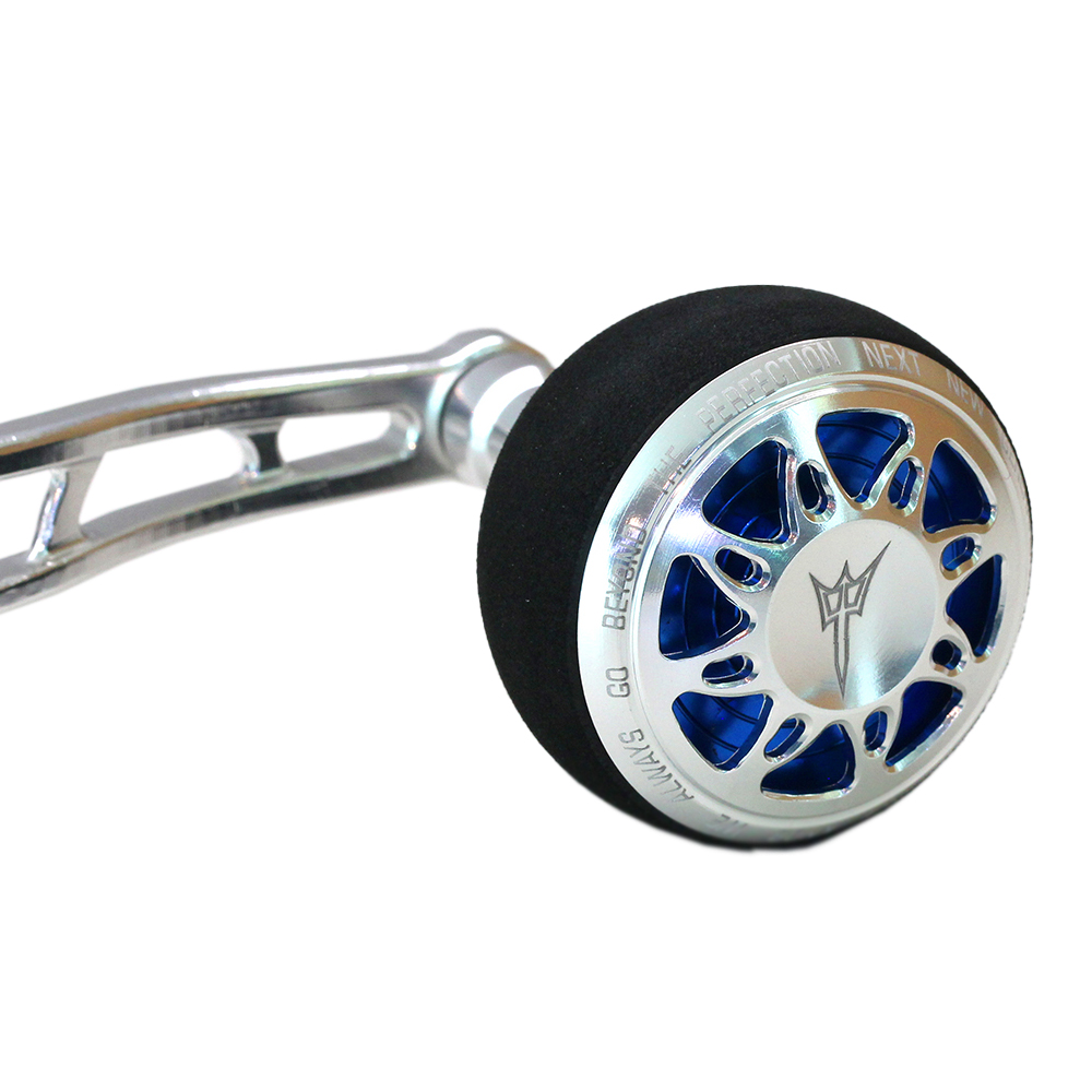 NEXT HD Overhead Jigging Reel Lever Drag - Silver/Blue - Image 4