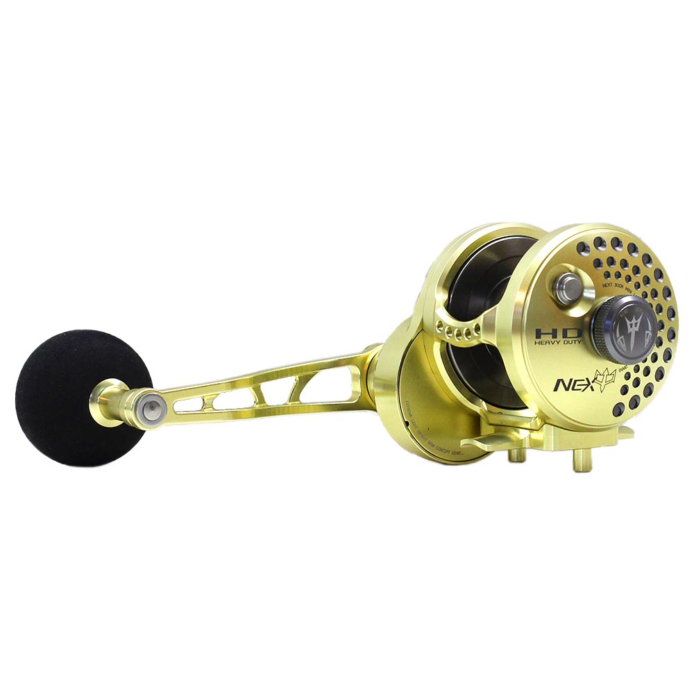 NEXT HD Overhead Jigging Reel Lever Drag - Gold - Image 2