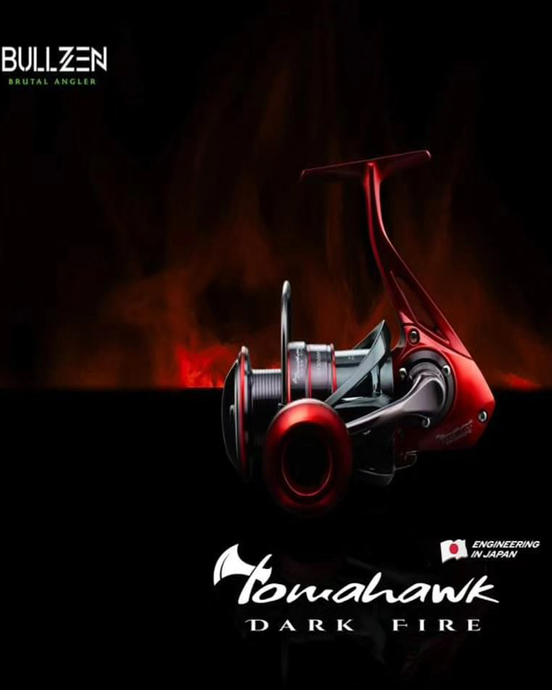 Bullzen Tomahawk – Dark Fire Spinning Reel - bg