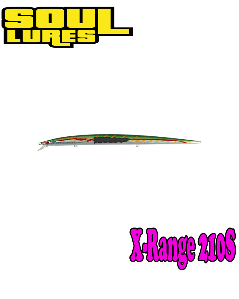 Soul Lures X-Range 210S – Sinking Minnow 210mm / 38gr για Μεγάλα Αρπακτικά - bg