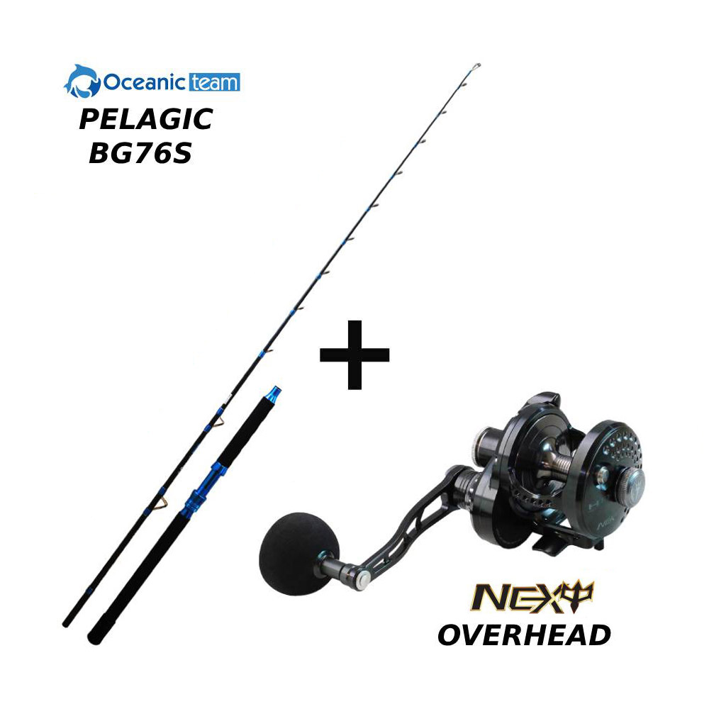 Combo Boat Oceanic Team Pelagic BG 76S + Next Overhead 300 - bg