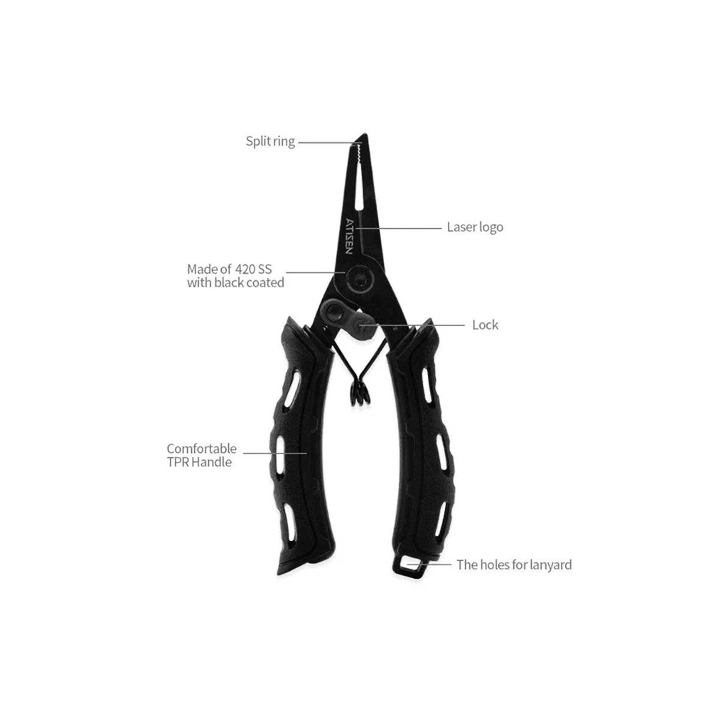 Atisen Stainless Steel Fishing Plier TQ12 – Πένσα - Image 3