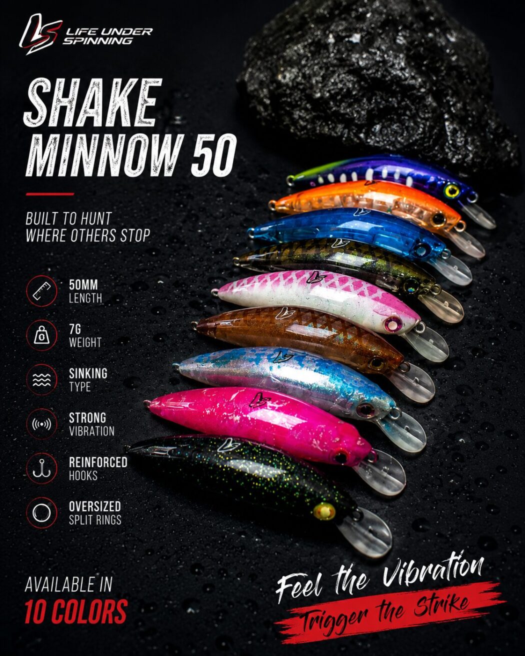 Shake minnow 50 - bg