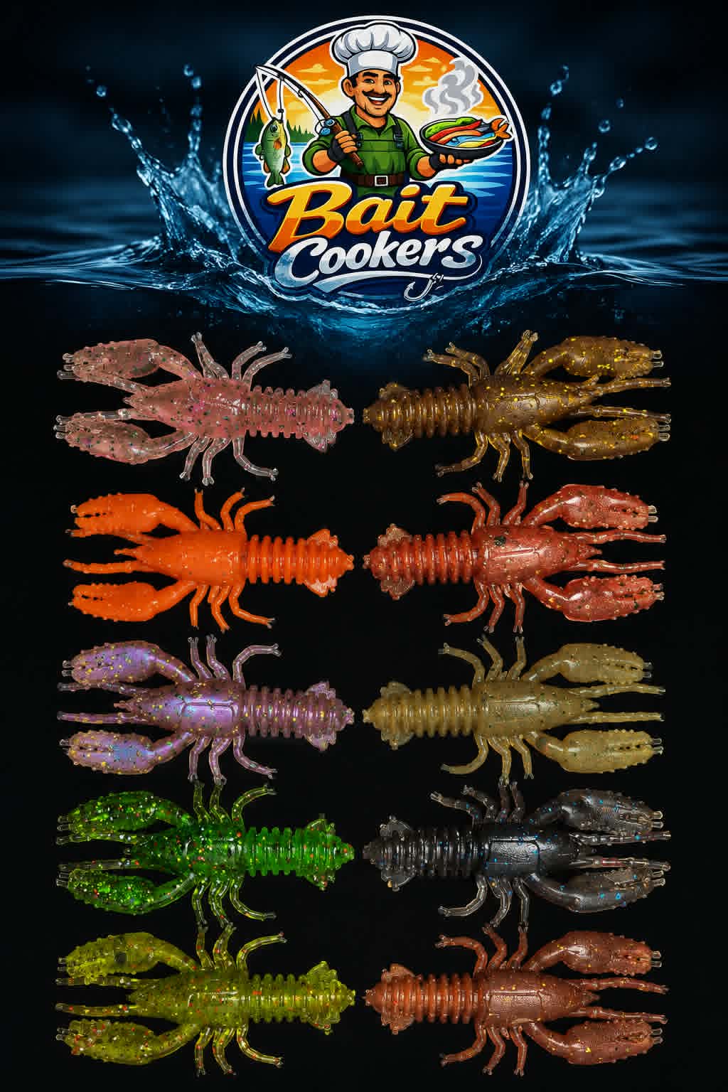 BAIT COOKERS Mud Craw 2” Σιλικόνη Καραβίδα LRF 5cm - bg