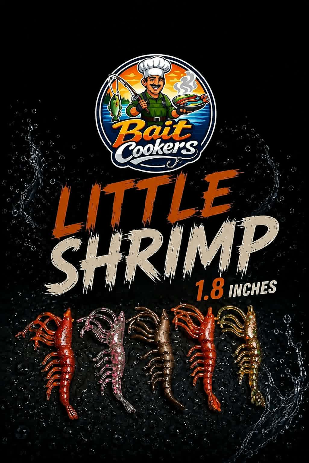 Σιλικόνη Γαρίδα LRF BAIT COOKERS Little Shrimp 1.8” - Image 2