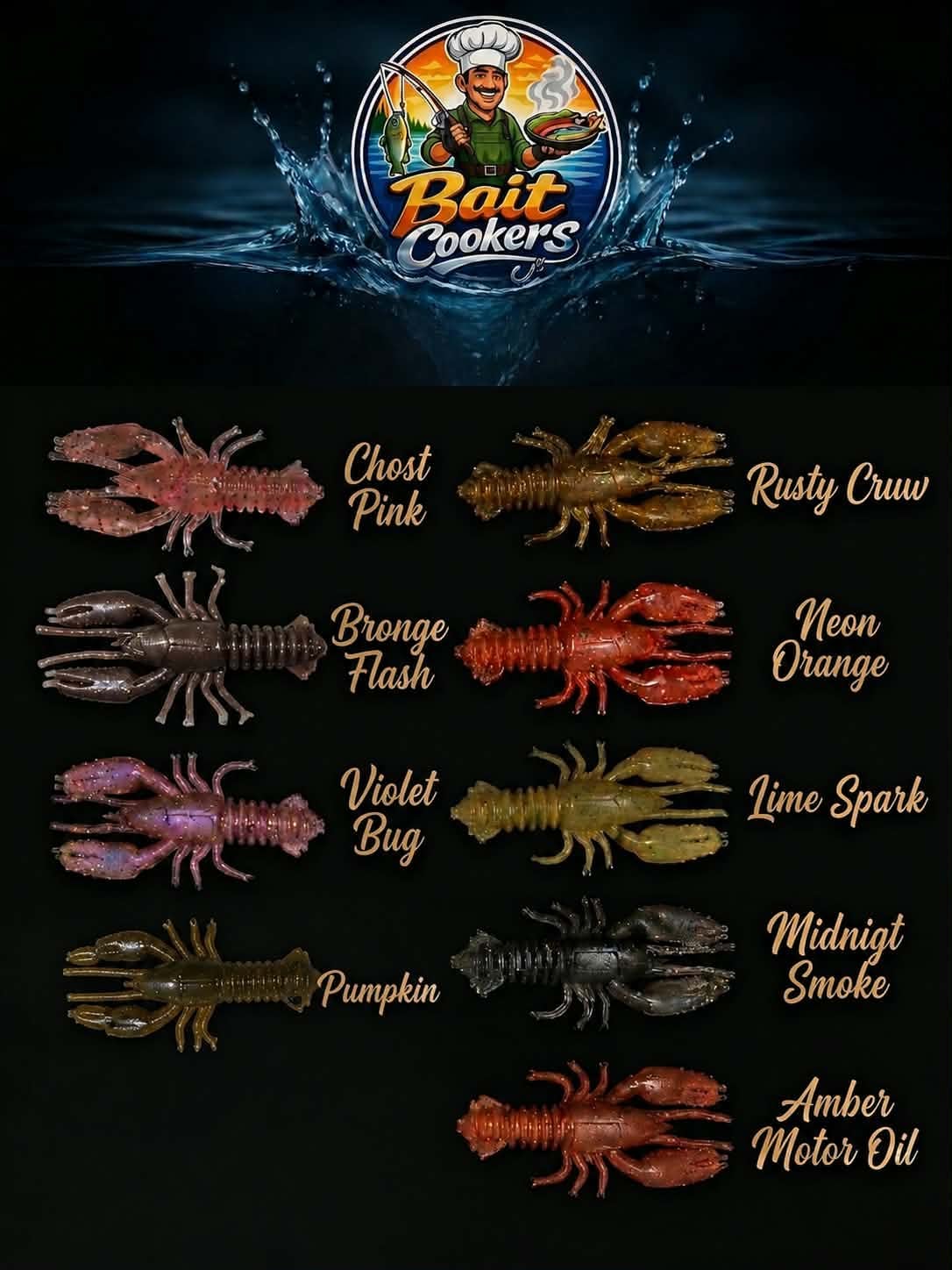 BAIT COOKERS Mud Craw 2” Σιλικόνη Καραβίδα LRF 5cm - Image 2