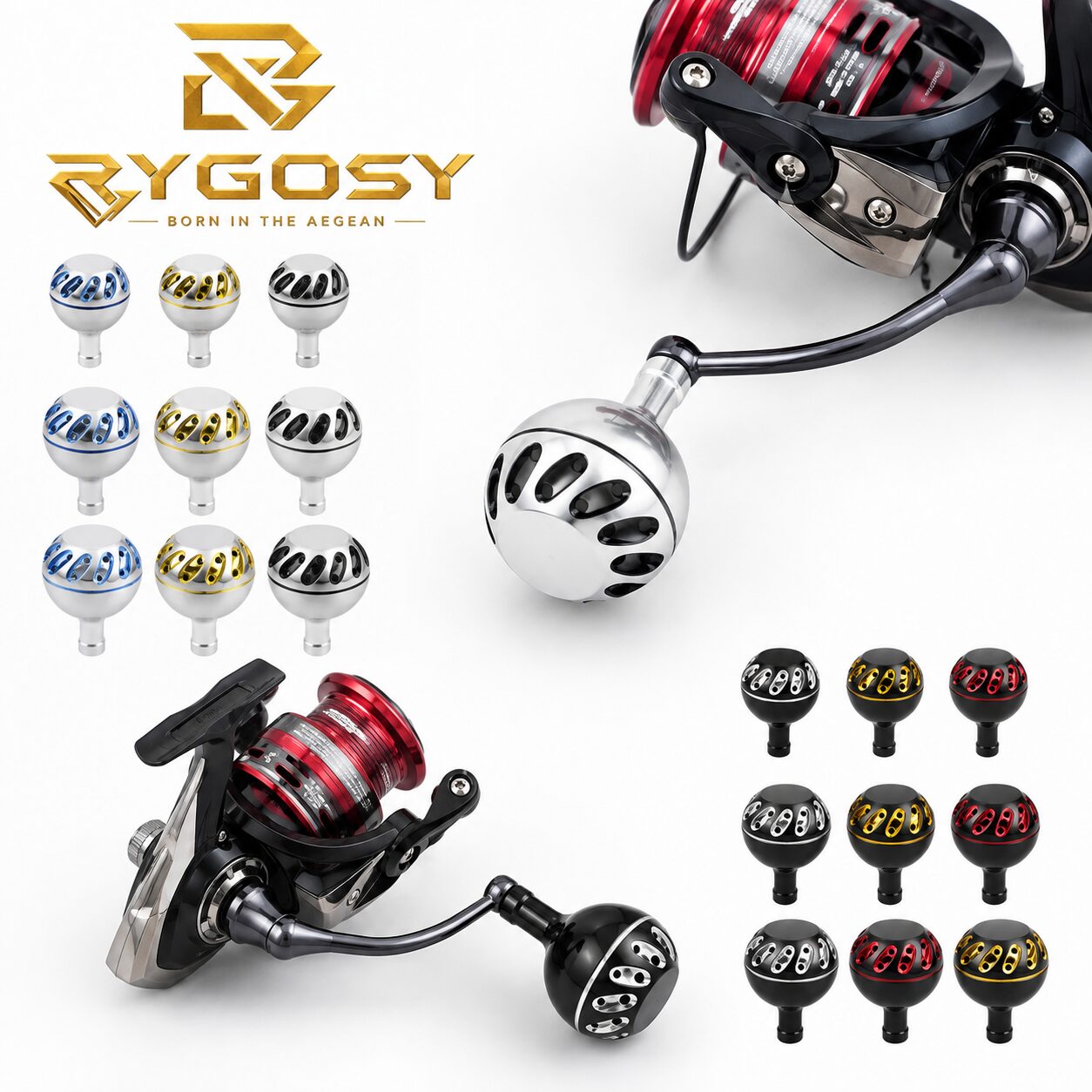 Knob Μηχανισμού Ψαρέματος RYGOSY CNC Aluminum 30 35 38mm